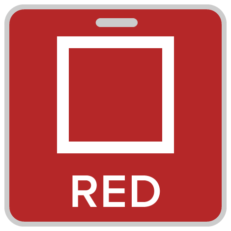 Color Communication Card Red